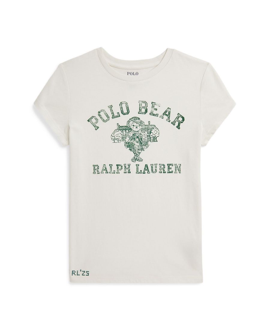 

Футболка-поло с изображением медведя для девочек постарше Polo Ralph Lauren, Nevis
