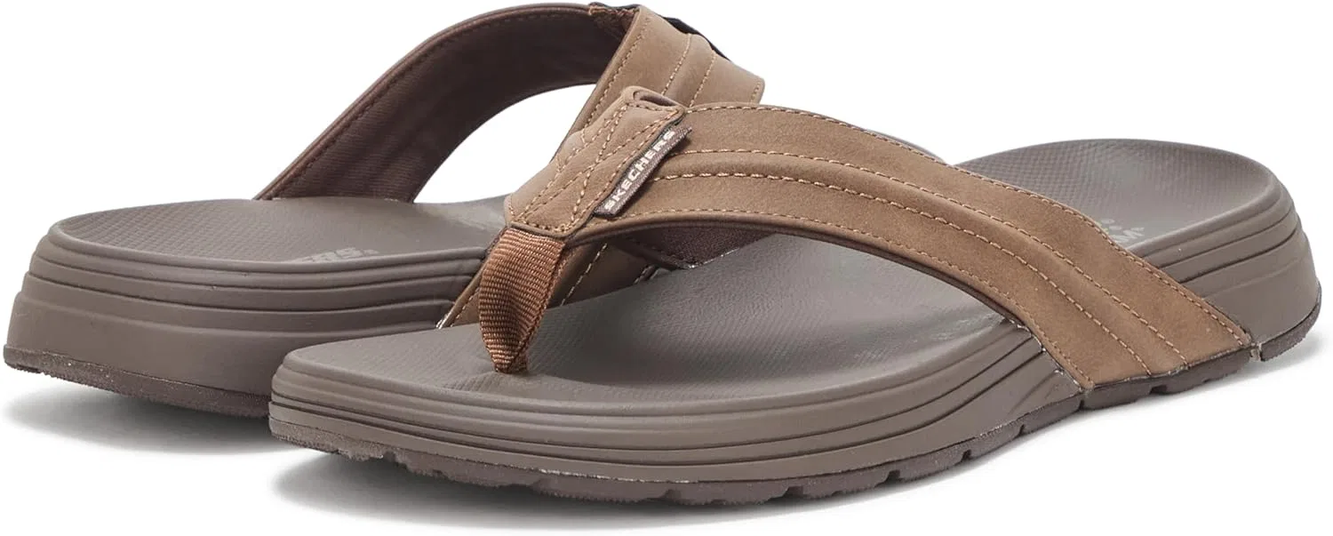 Сандалии мужские Skechers, коричневый — фото 3