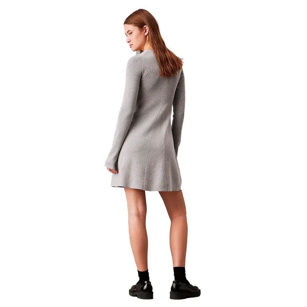 Платье Calvin Klein J20J224156 long sleeve, серый — фото 2