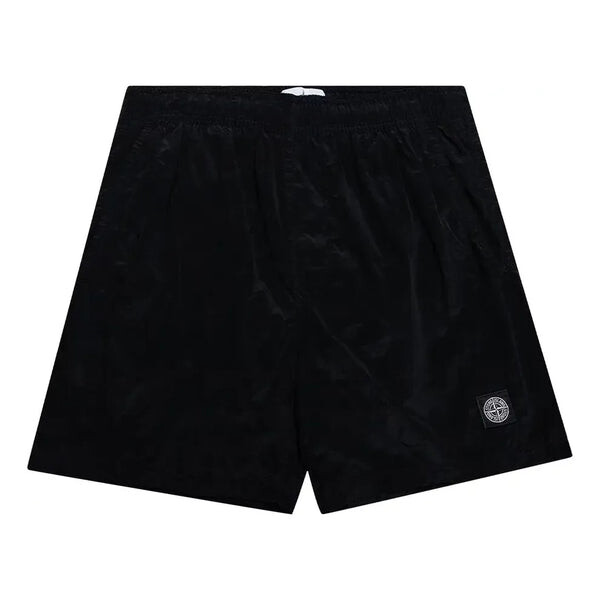 

Шорты patch logo swim shorts 'black' Stone Island, черный