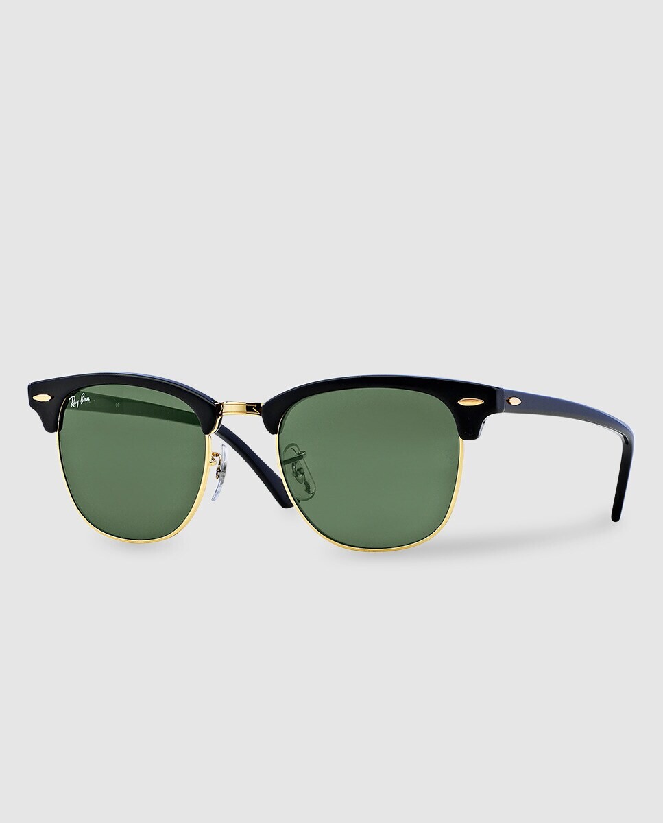 

Clubmaster Классические черные солнцезащитные очки Ray-Ban, черный