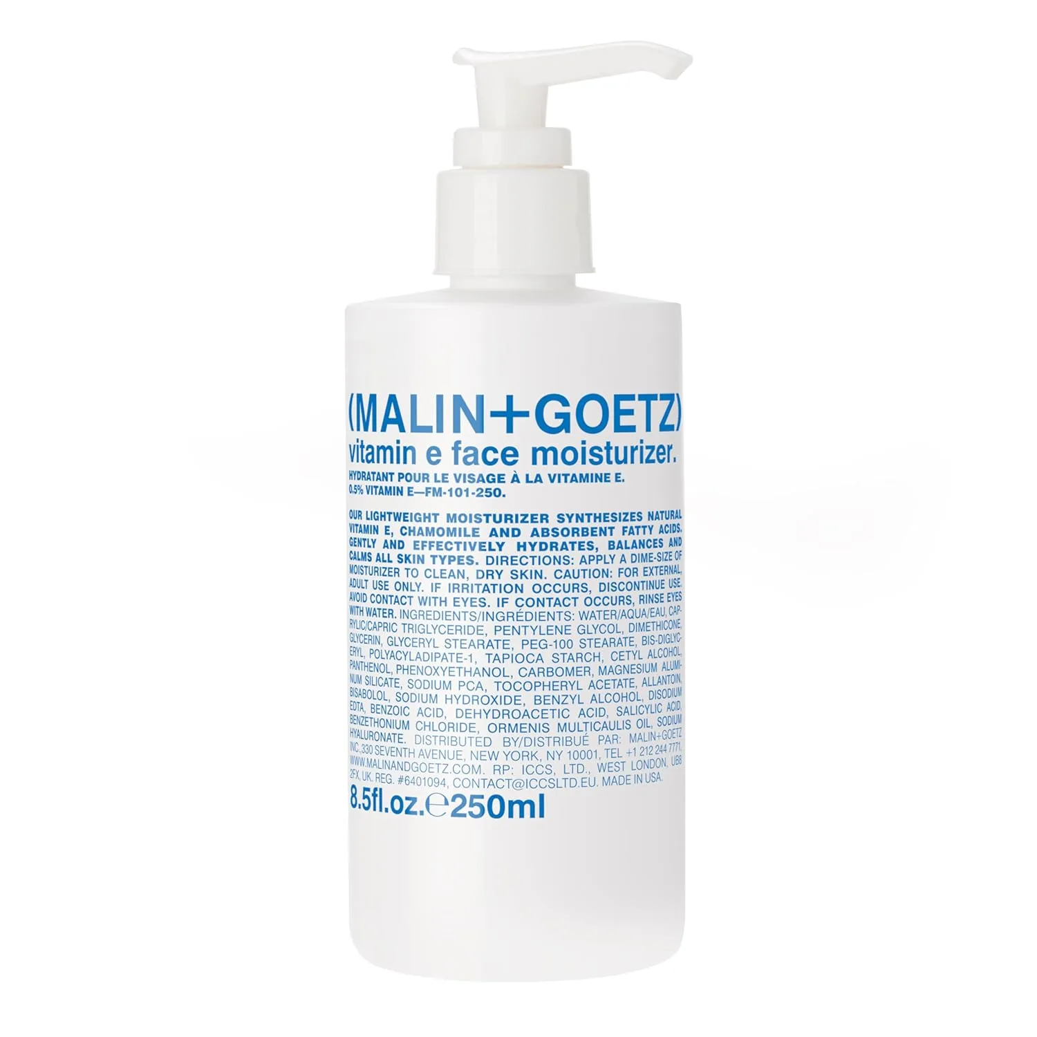 Крем для лица Malin+Goetz — Увлажняющий с витамином Е | Легкий увлажняющий для ежедневного применения, балансирующий, 113 мл