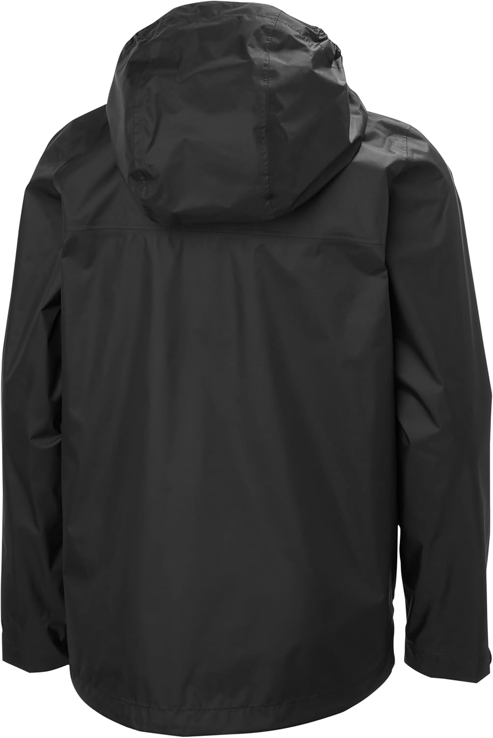 Детская куртка Helly-Hansen Jr Loke, унисекс, дождевик с молнией YKK, съемный капюшон, регулируемые манжеты, из переработанного материала Helly Hansen, 990 Black — фото 2