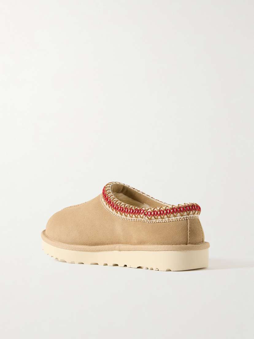 Тапочки Tasman из шерстяной смеси с флисовой подкладкой и вышивкой Ugg, желтый — фото 3