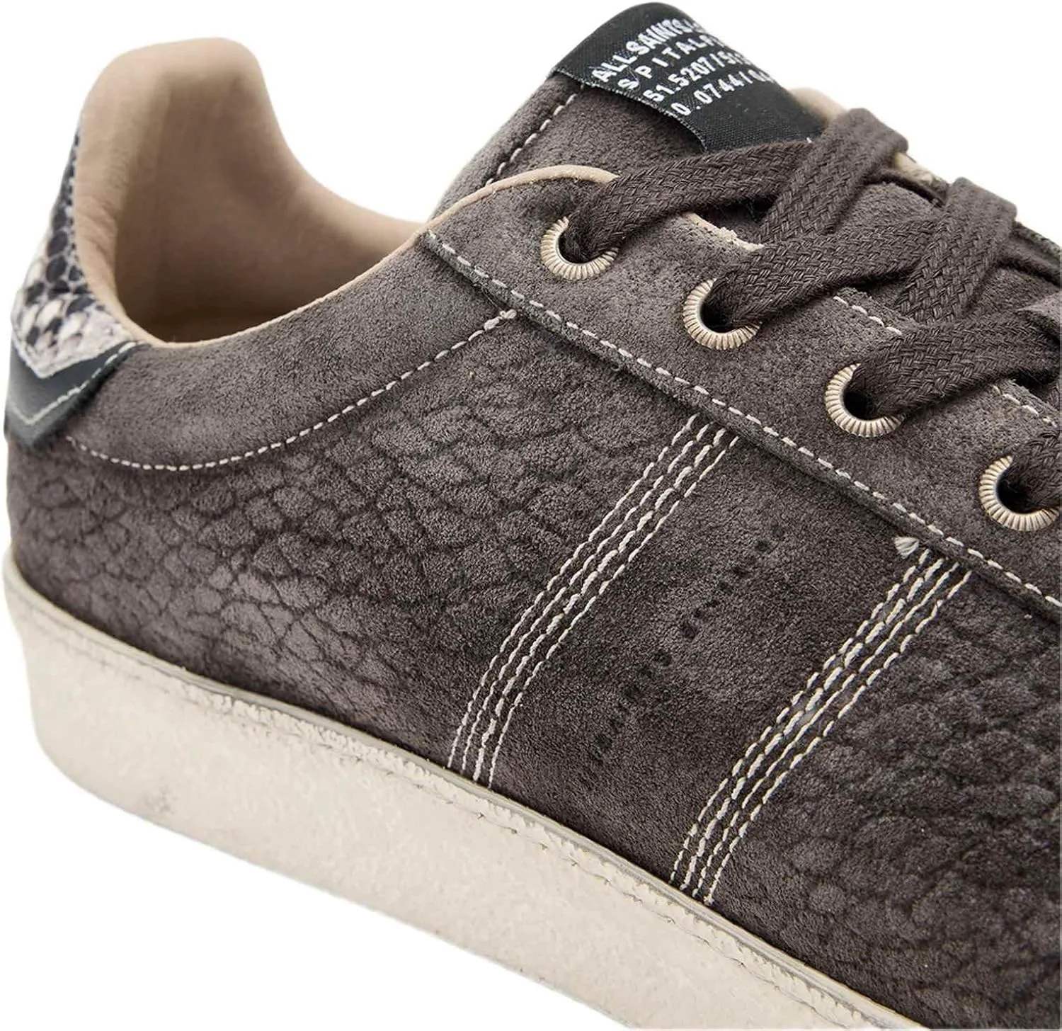 Мужские кроссовки AllSaints Leon Low Top, серый — фото 4