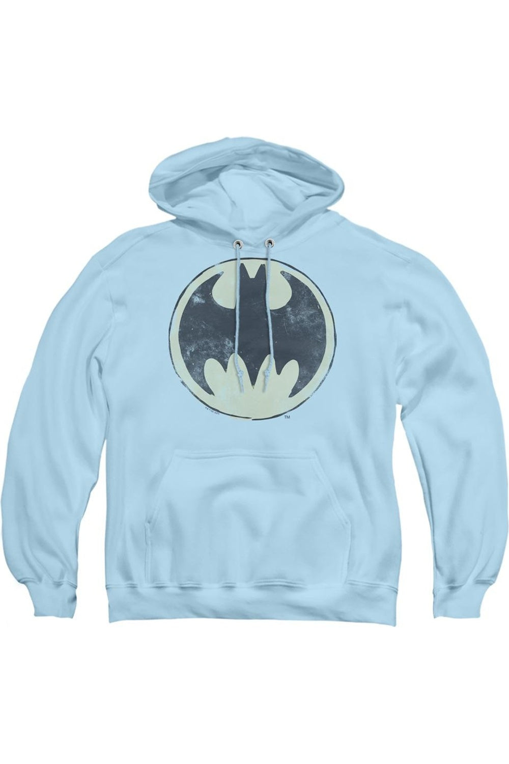

Толстовка с капюшоном Batman Old Time Logo для взрослых Gildan, светло-голубой
