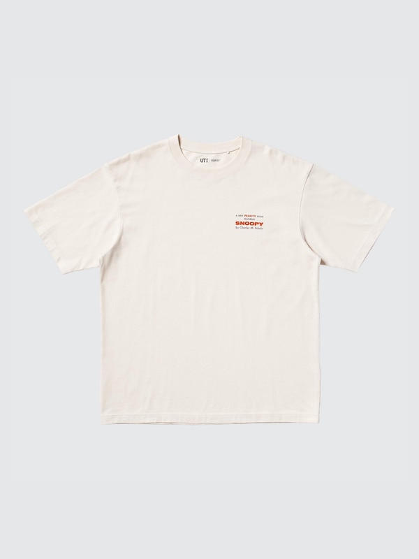 Футболка Uniqlo Peanuts с графическим принтом, белая — фото 4