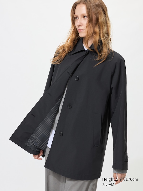 

Короткое однобортное пальто свободного кроя Uniqlo, 09 black