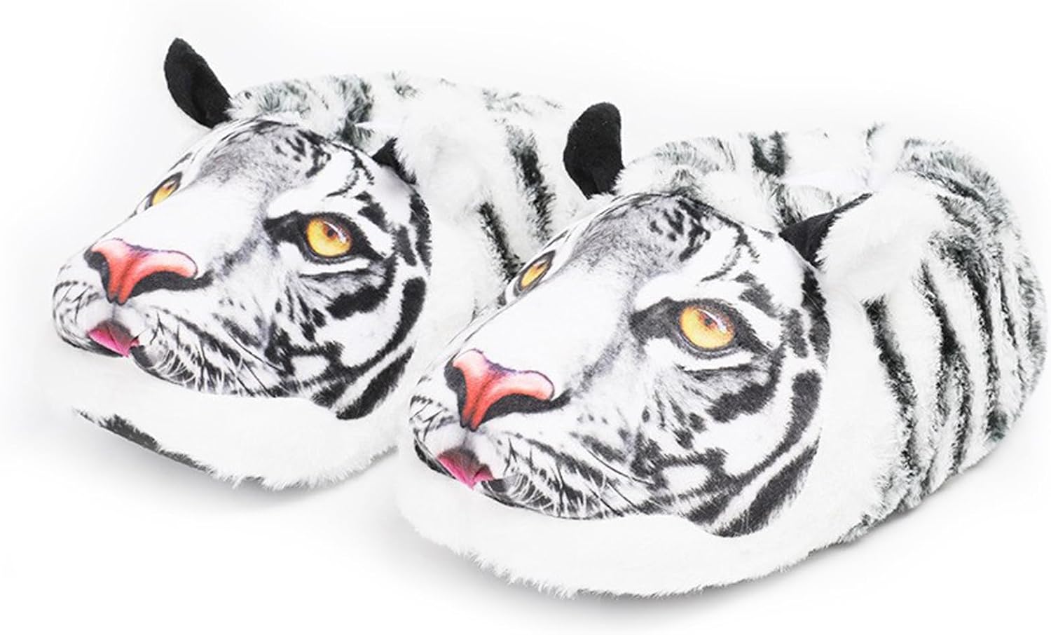 

Унисекс забавные тапочки с рисунком тигра, удобные, нескользящие, повседневные, дышащие и прочные шлепанцы для мужчин и женщин для домашних занятий Coolsa, белый/черный