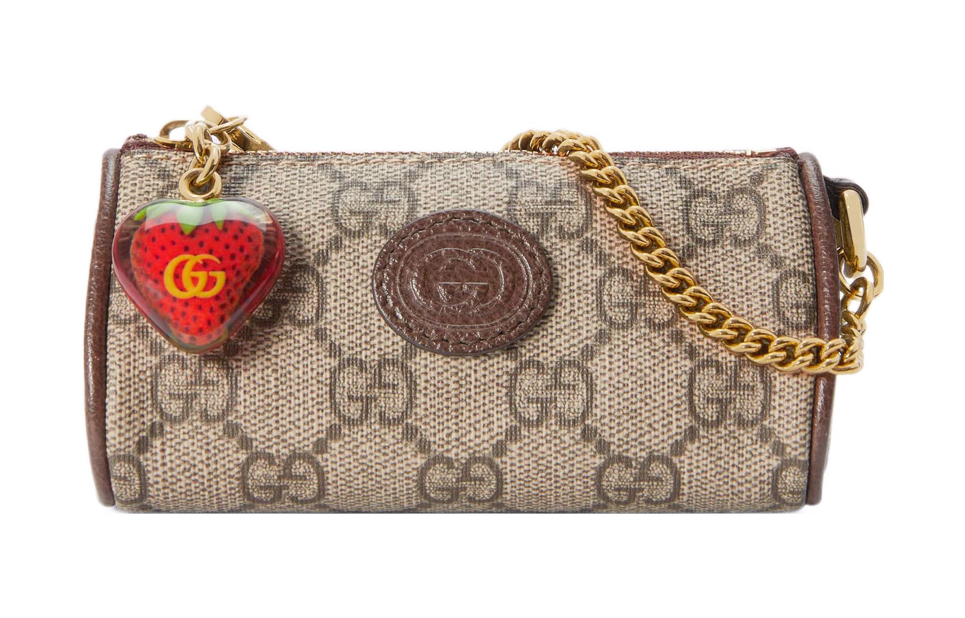 

Кошелек с двойной G клубникой GUCCI