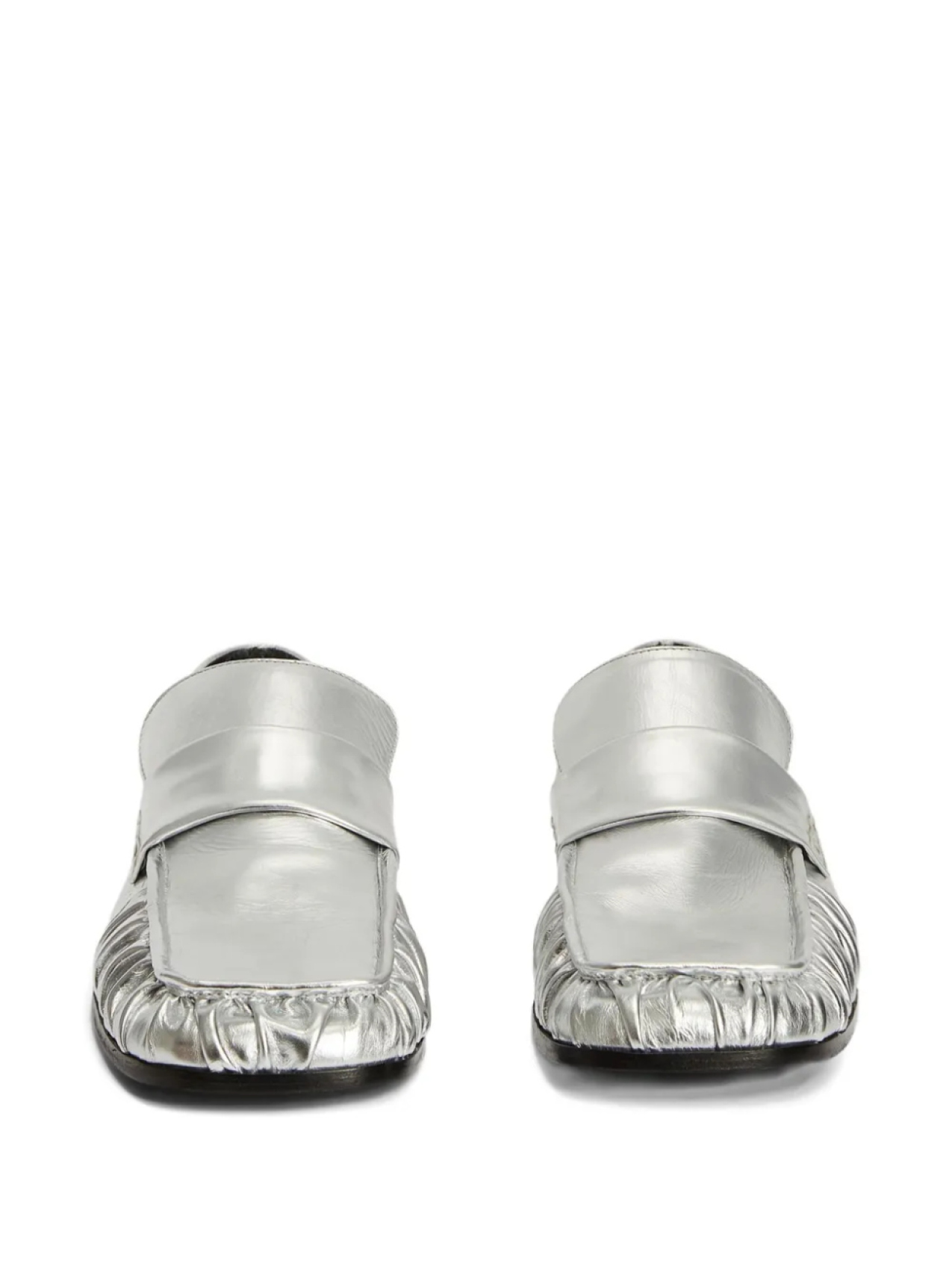 Металлические мокасины Jil Sander, серый