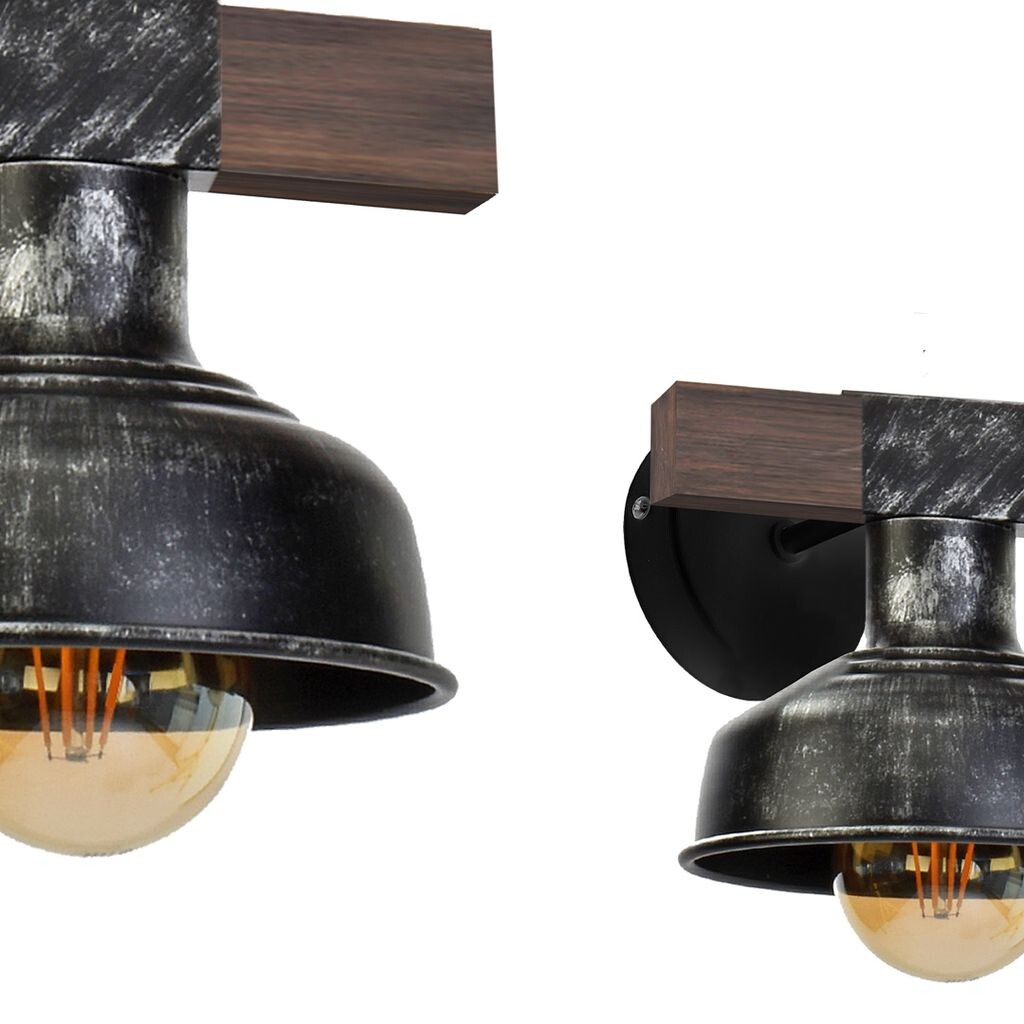 

Настенный светильник Faro Black/Wood 1Xe27 60W Настенный светильник Milagro