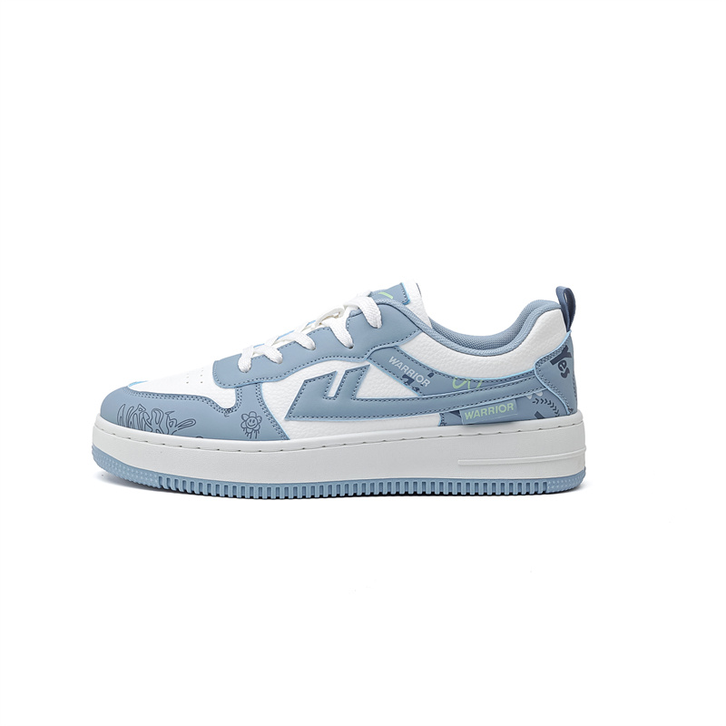 

WARRIOR Легкие дышащие низкие кроссовки для скейтбординга, увеличивающие рост, мужские, белые, синие