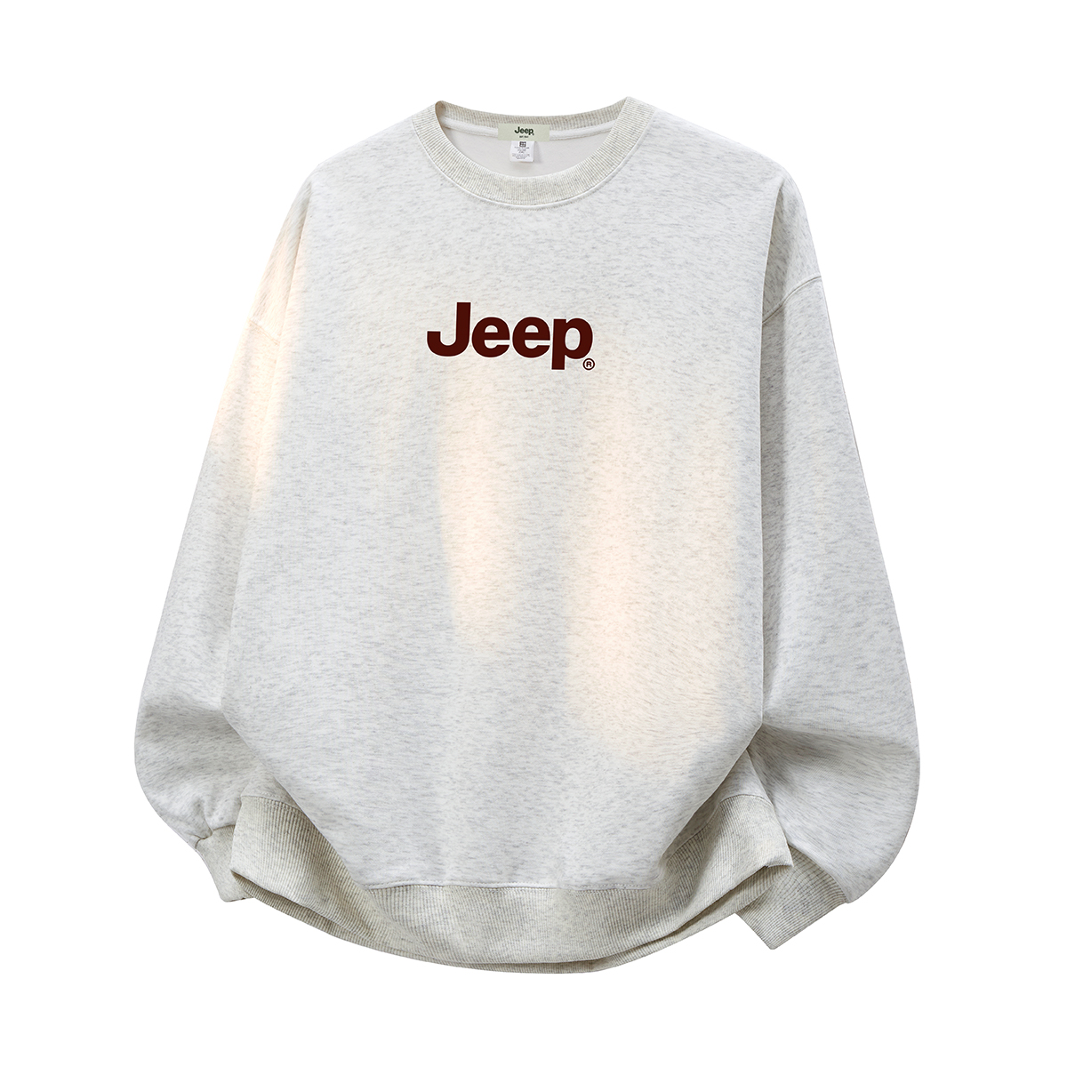 

Свитшот Unisex Crew Neck Moderate Heavyweight Jeep, heather серый (fleece-lined)