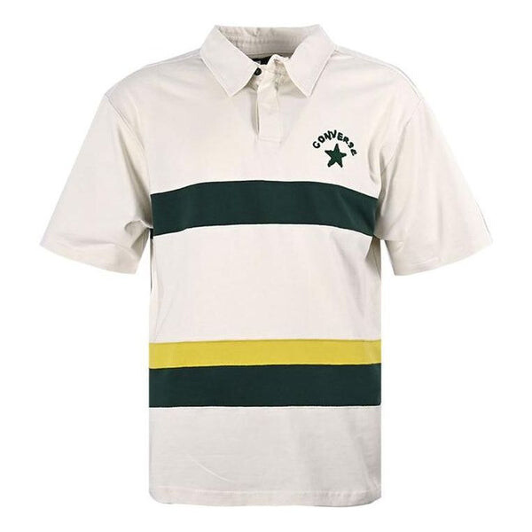 

Рубашка поло colorblock logo polo shirt 'white dark green' Converse, белый