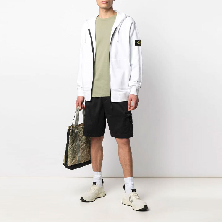 Толстовка Stone Island мужская белая — фото 2