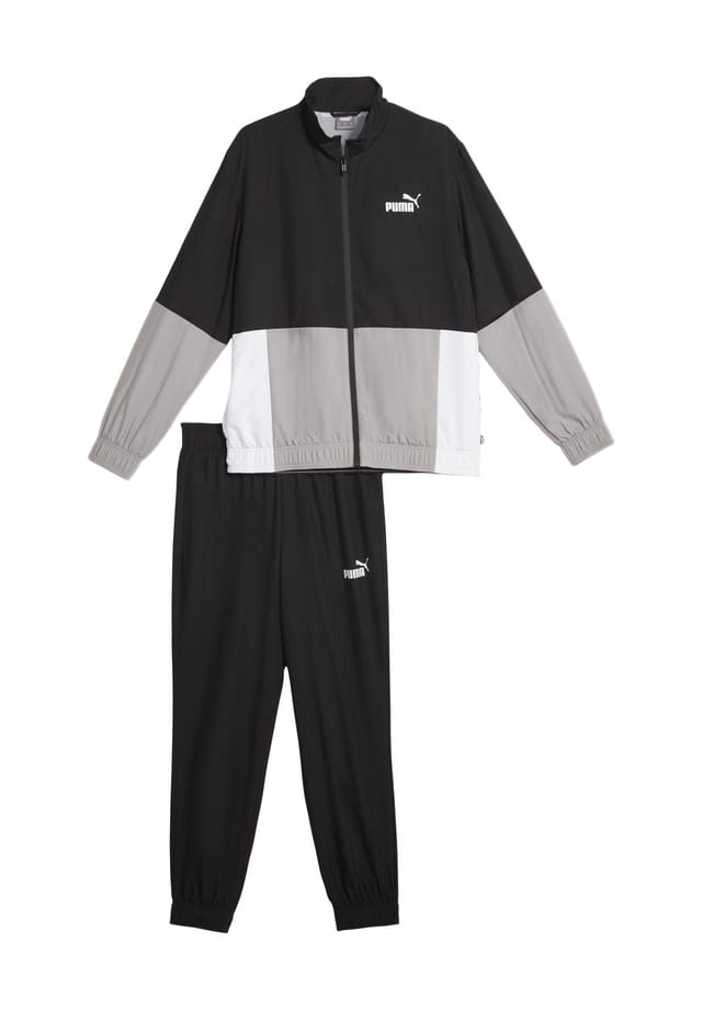 

Спортивный костюм с "тканым" воротником-стойкой и логотипом. Puma, черный