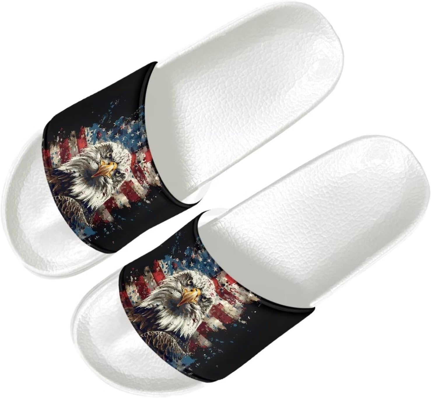 

Мужские удобные тапочки Quxjehoe Cloud, повседневные шлепанцы, сандалии, нескользящие тапочки для улицы и дома, размеры 5-14, Usa Eagle