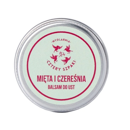 

Бальзам для губ Мята и Вишня 15 мл Mydlarnia Cztery Szpaki