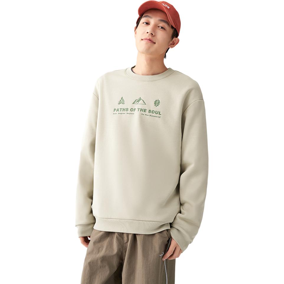 

361° Свитшот Unisex Light Khaki Green Crew Neck утолщенный обычный