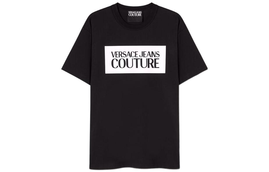 

Футболка с логотипом VERSACE JEANS COUTURE, черный