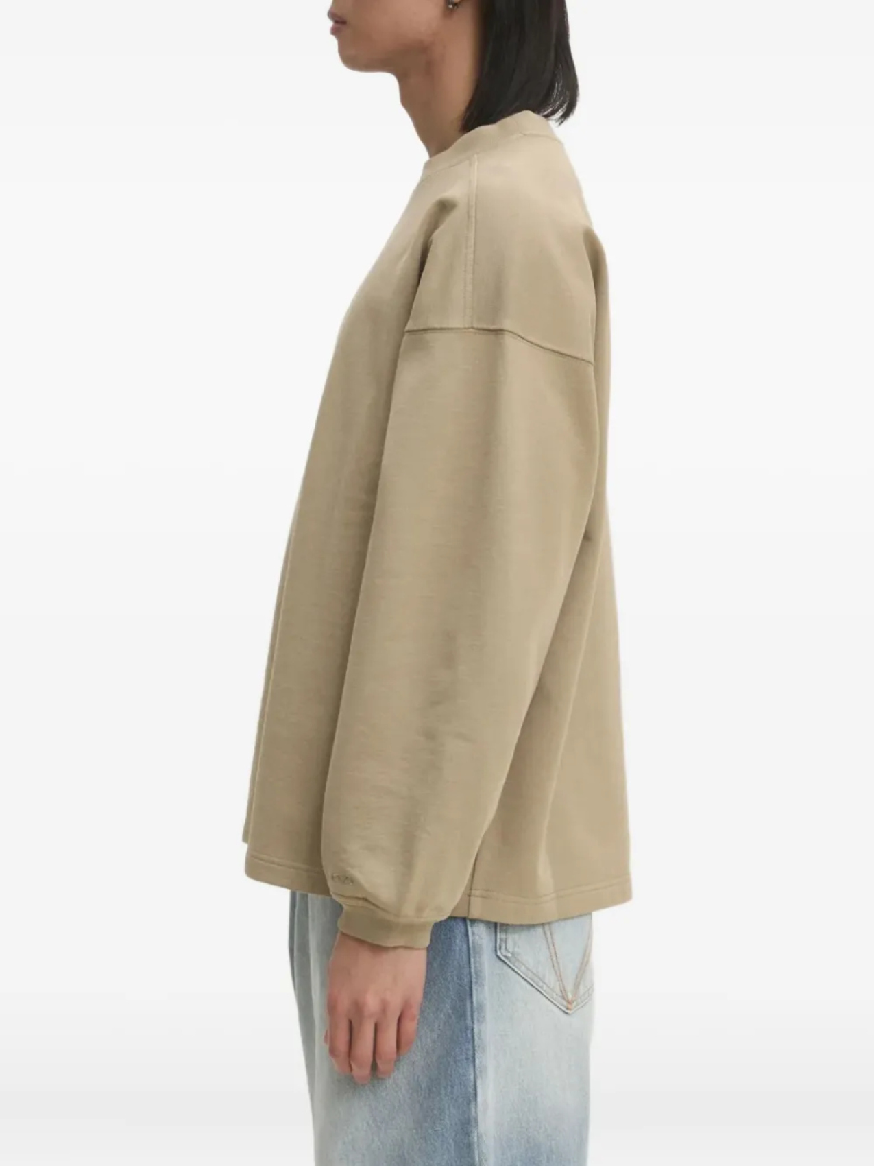 Толстовка с вышитым логотипом VETEMENTS, нейтральный — фото 2