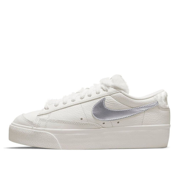 Кроссовки блейзер низкая платформа Nike, белый