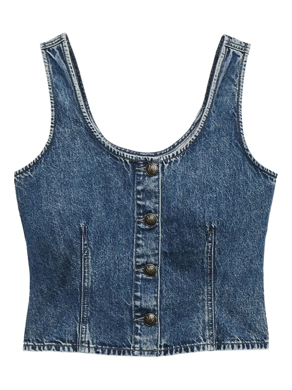 

Джинсовый топ Poppy rag & bone, синий