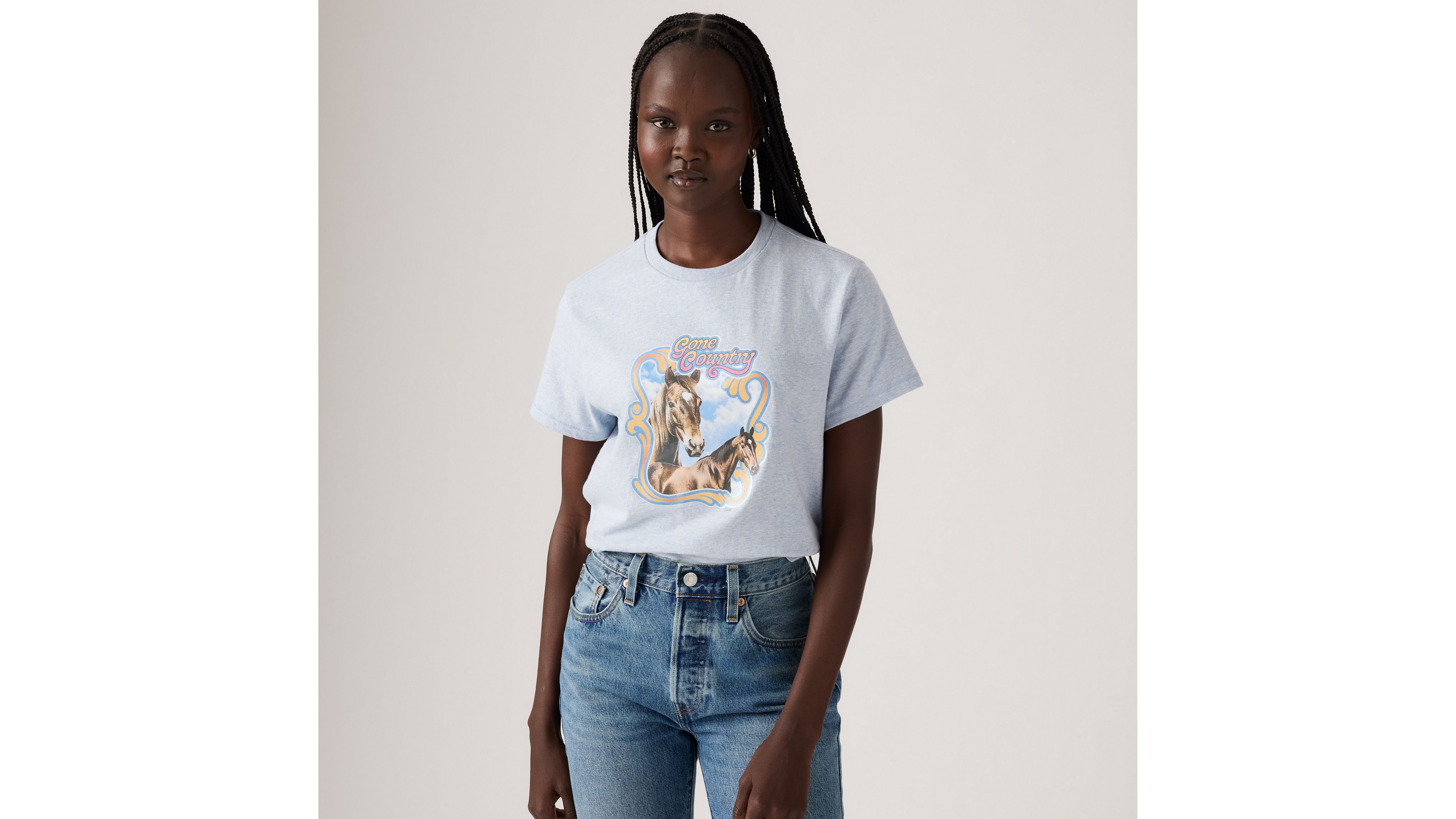 

Футболка с графическим принтом Classic Levi's, Kentucky Blue - Blue