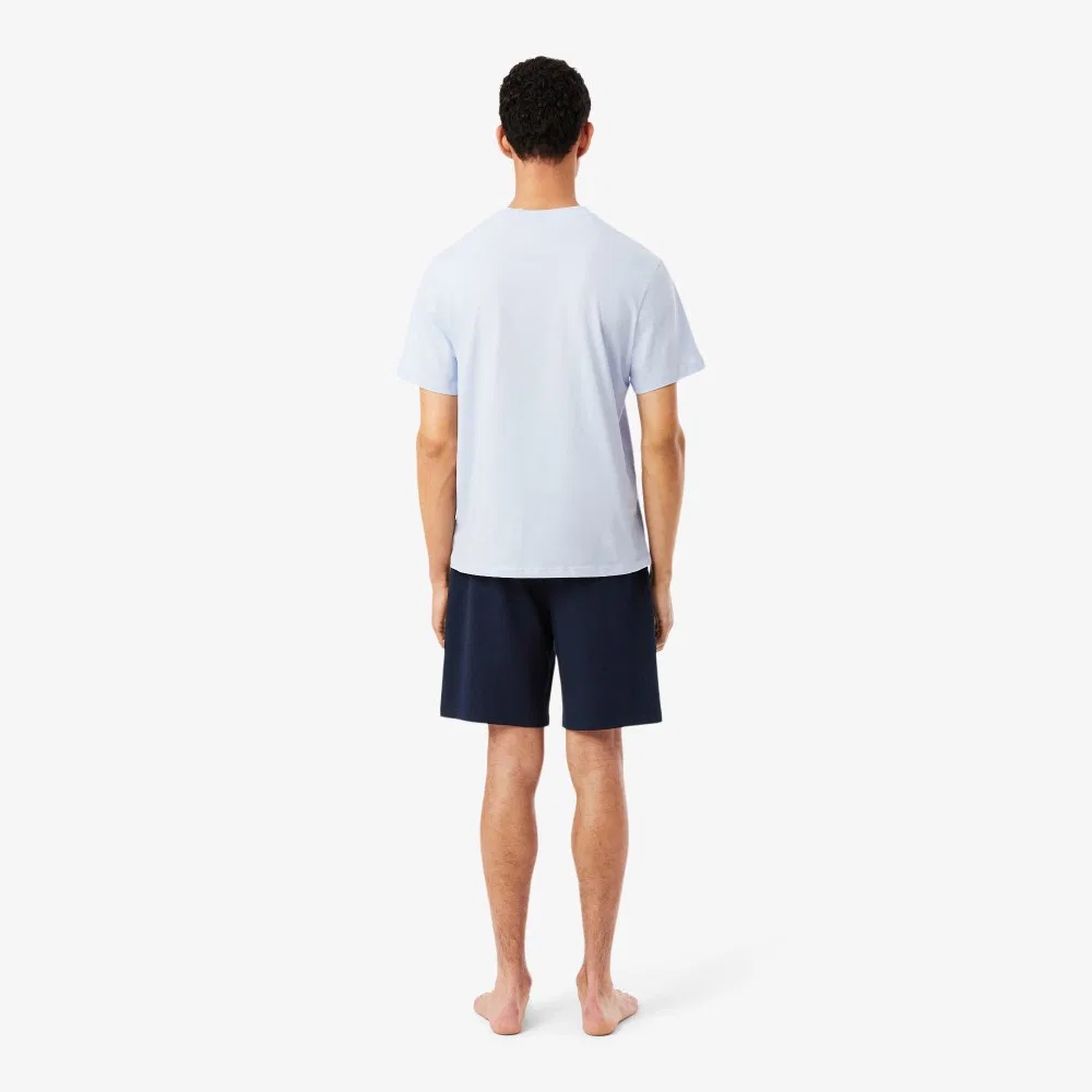 Мужские базовые домашние брюки тёмно-синие от Lacoste — фото 4