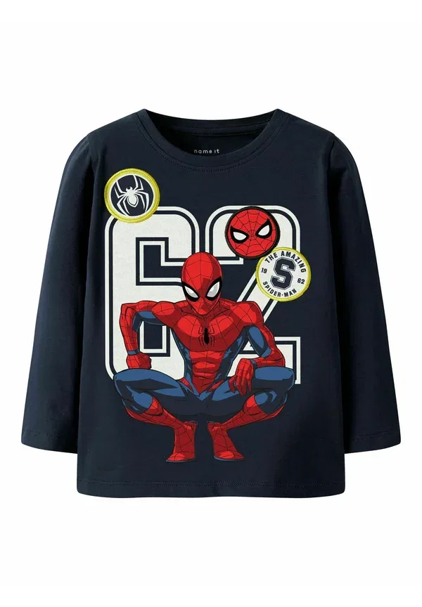 Лонгслив Name It, модель Spiderman Long Sleeved Top, цвет темно-синий — фото 2