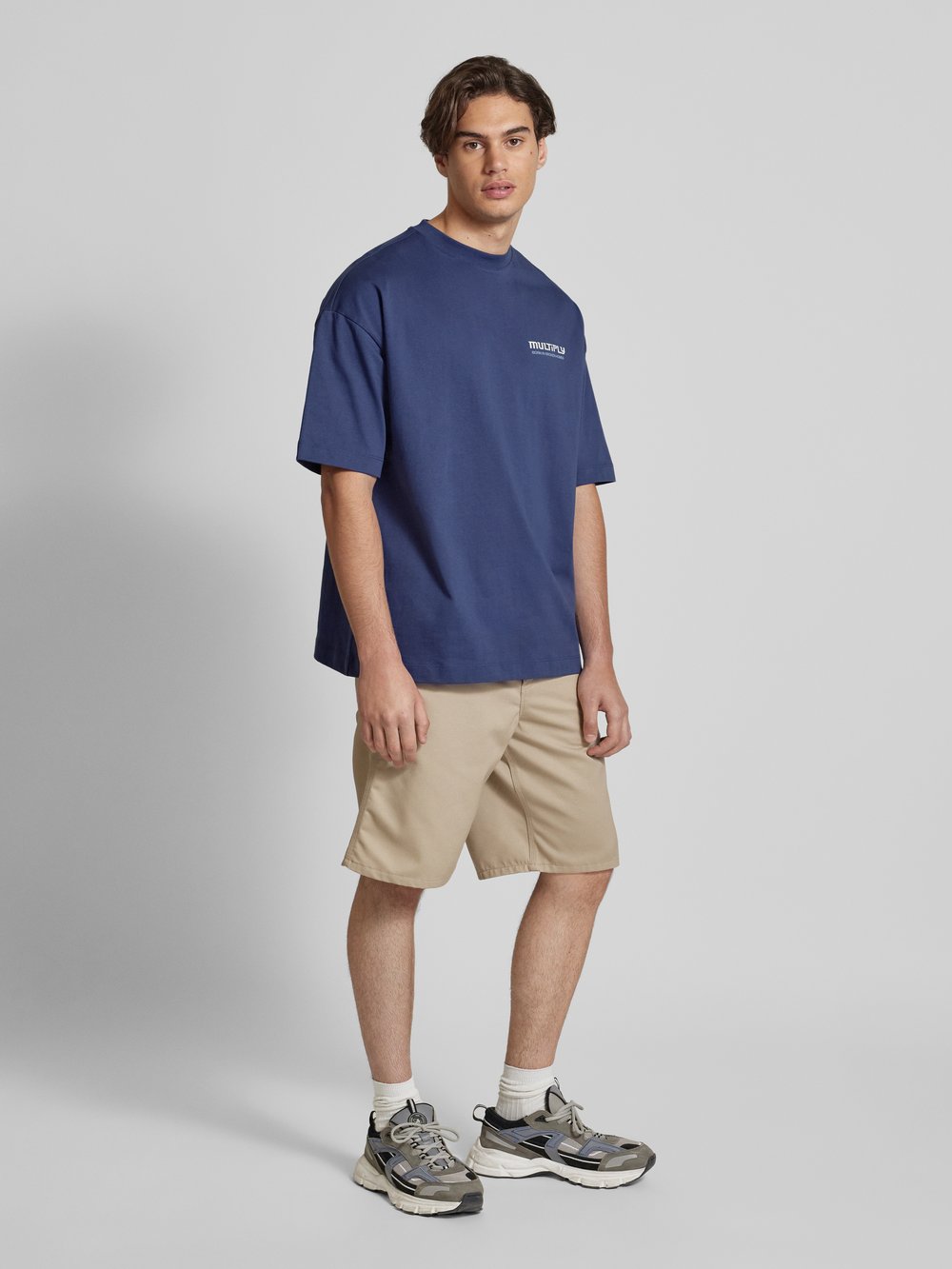 

Футболка из чистого хлопка Multiply Apparel, темно-синий