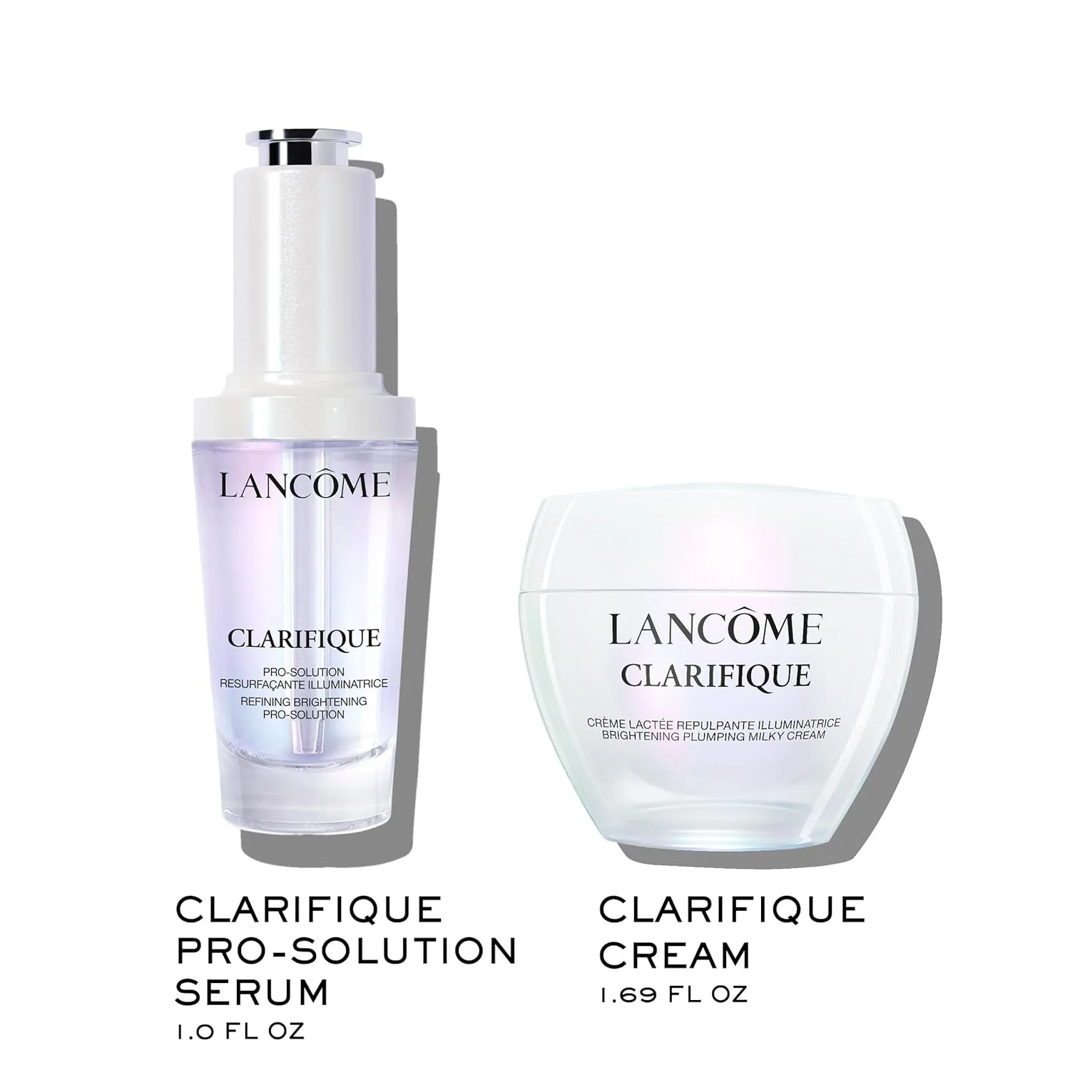 Lancôme Clarifique Brightening Duo Gift Set - Limited Edition - Pro-Solution Serum 30 мл & Plumping Milky Cream 50 мл - против темных пятен и следов акне - набор для сияющей кожи — фото 2