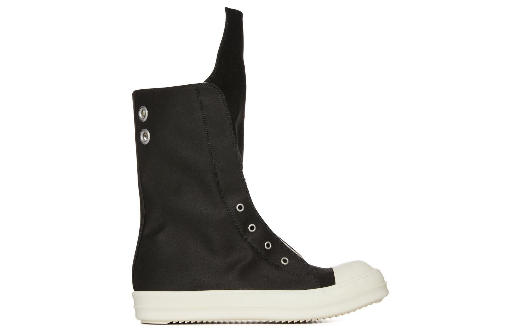 Потёртые кроссовки-ботинки Rick Owens DRKSHDW, чёрные — фото 2