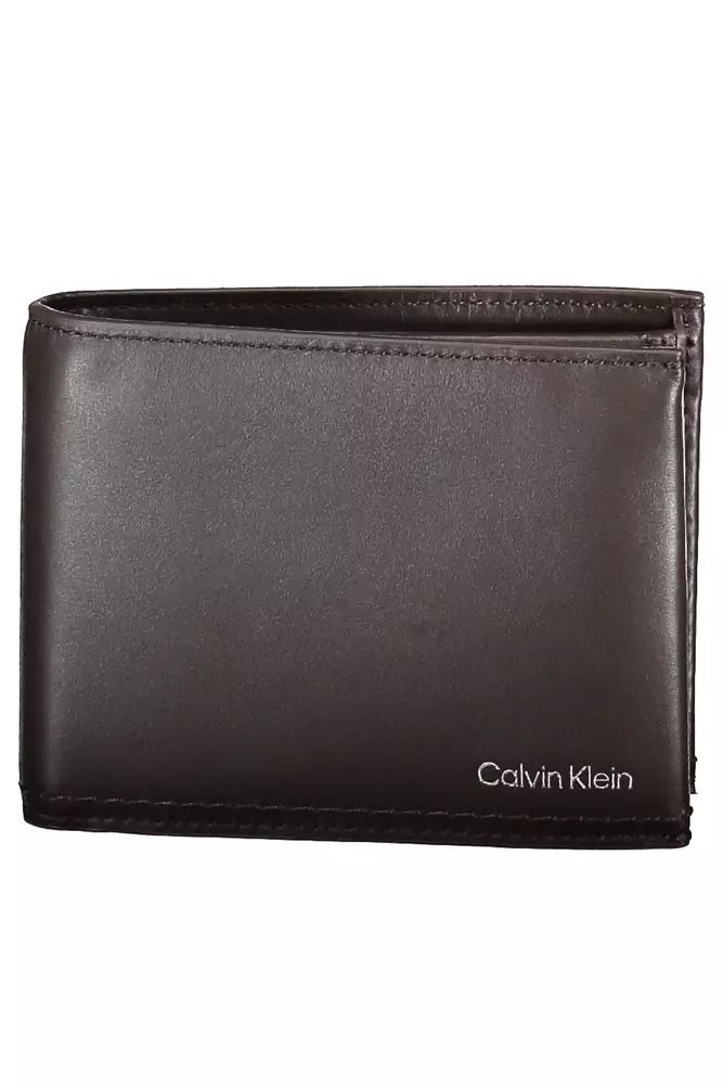 

Кожаный мужской кошелек Calvin Klein, коричневый