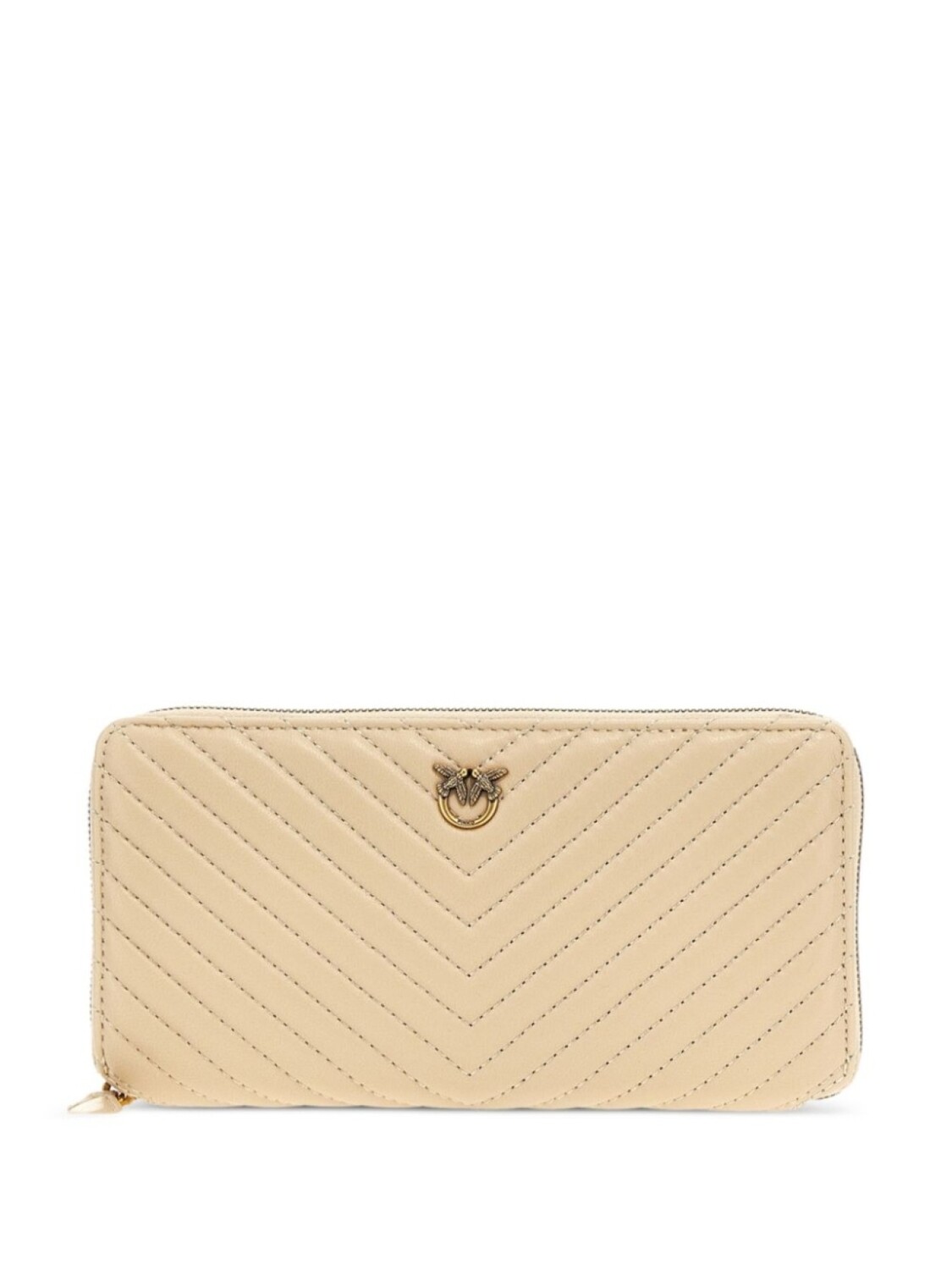 

Кошелек из стеганой кожи PINKO с шевронным узором, нейтральный