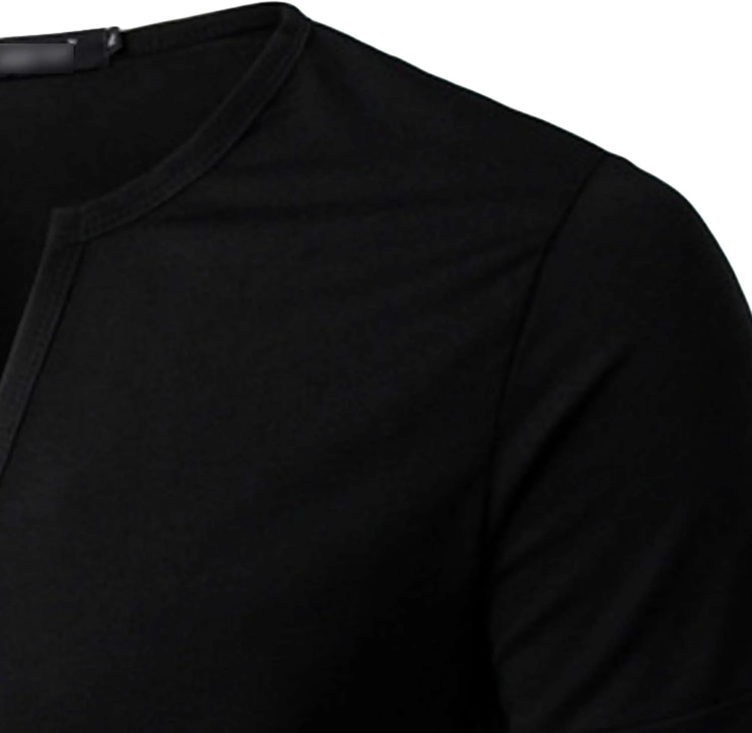 Мужская футболка с v-образным вырезом casual stretch cotton — фото 4