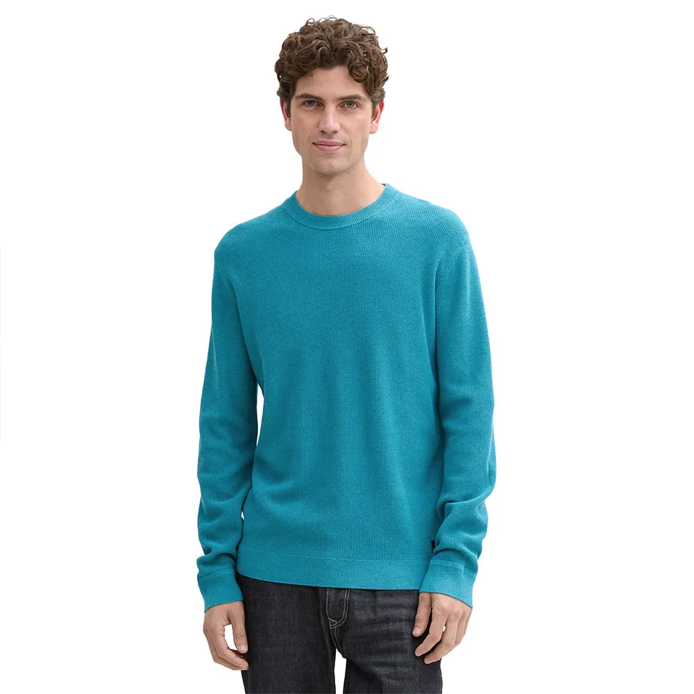 

Свитер Tom Tailor Structured Crewneck Knit, синий