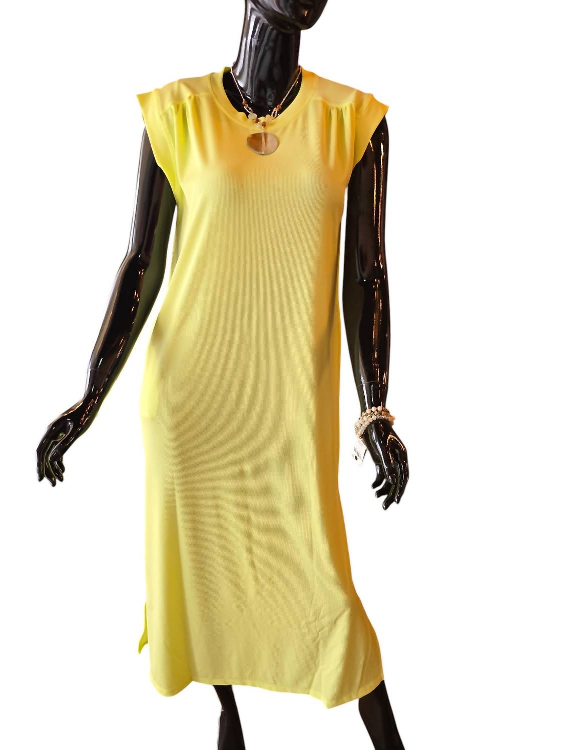 

Женское мускулистое платье-майка в желтом цвете Carole's Collections