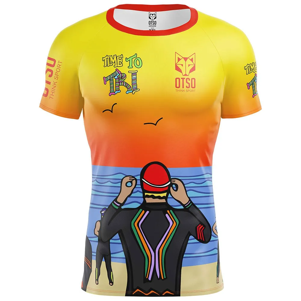 

Футболка Otso Time to Tri Swim, разноцветный