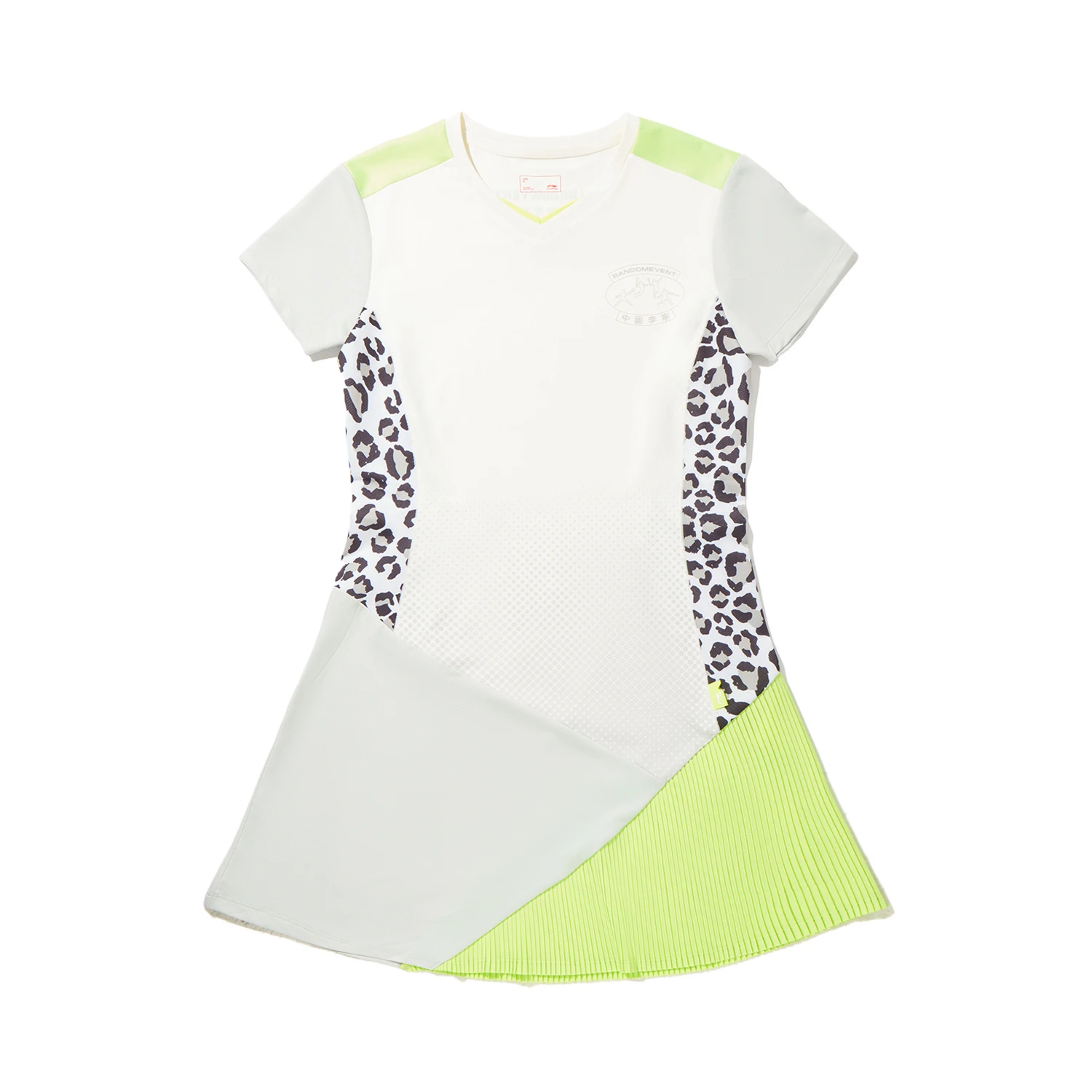 

Платье с коротким рукавом Randomevent LiNing, экрю combo