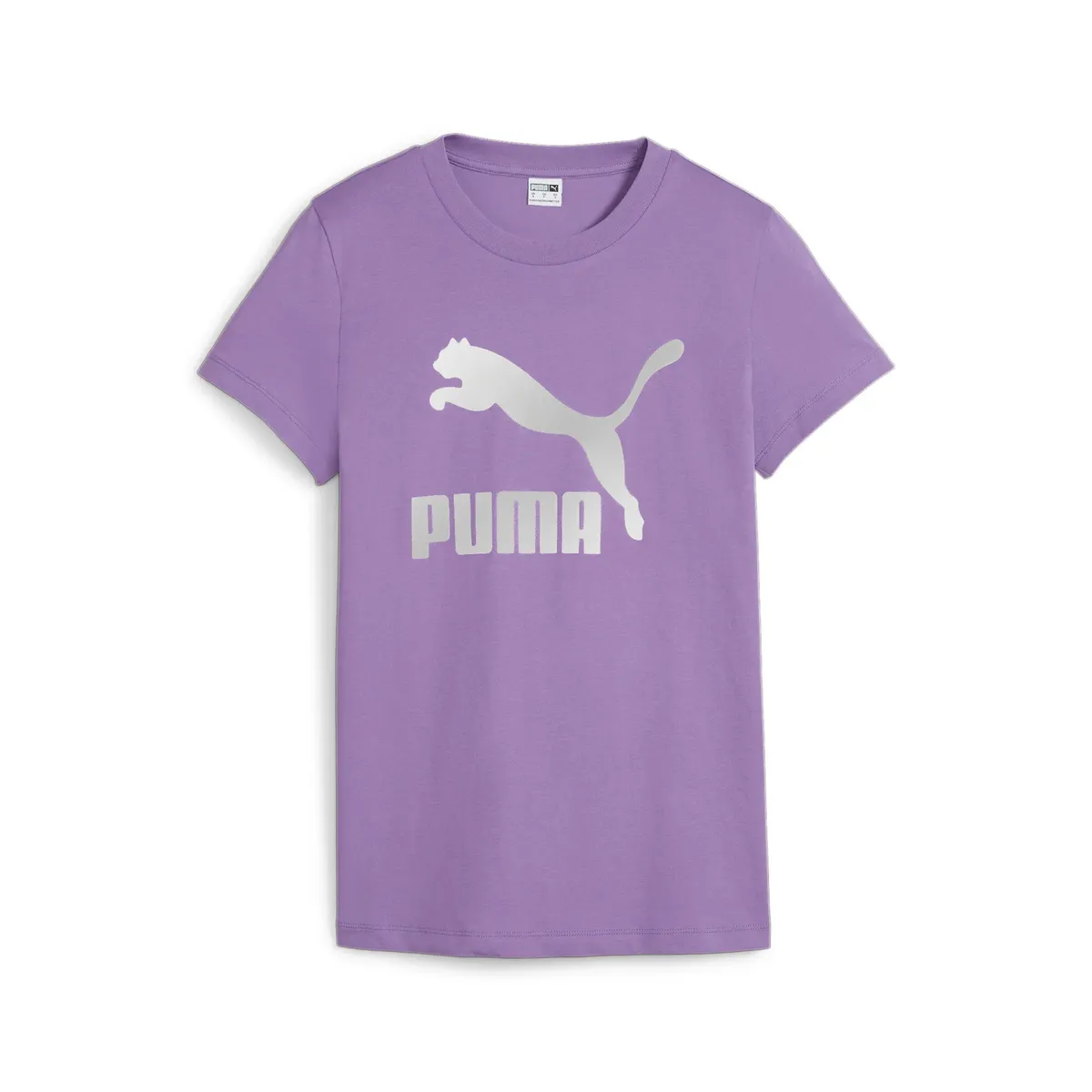 

Футболка PUMA "Женская футболка с блестящим логотипом CLASSICS", фиолетовый