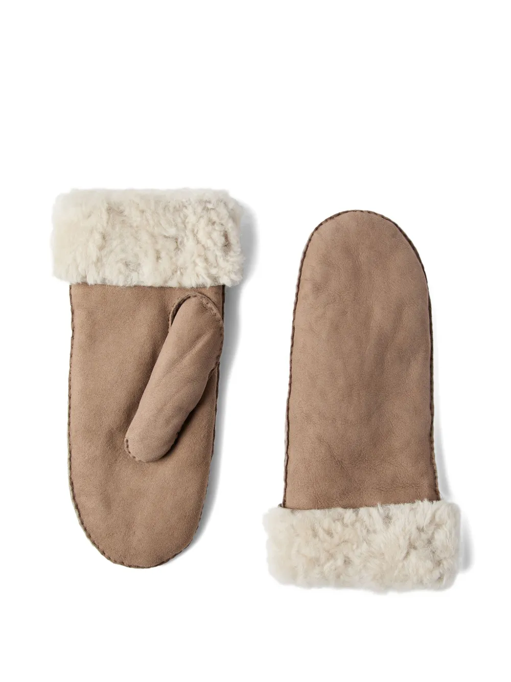 

Перчатки из овчины Brunello Cucinelli, нейтральный