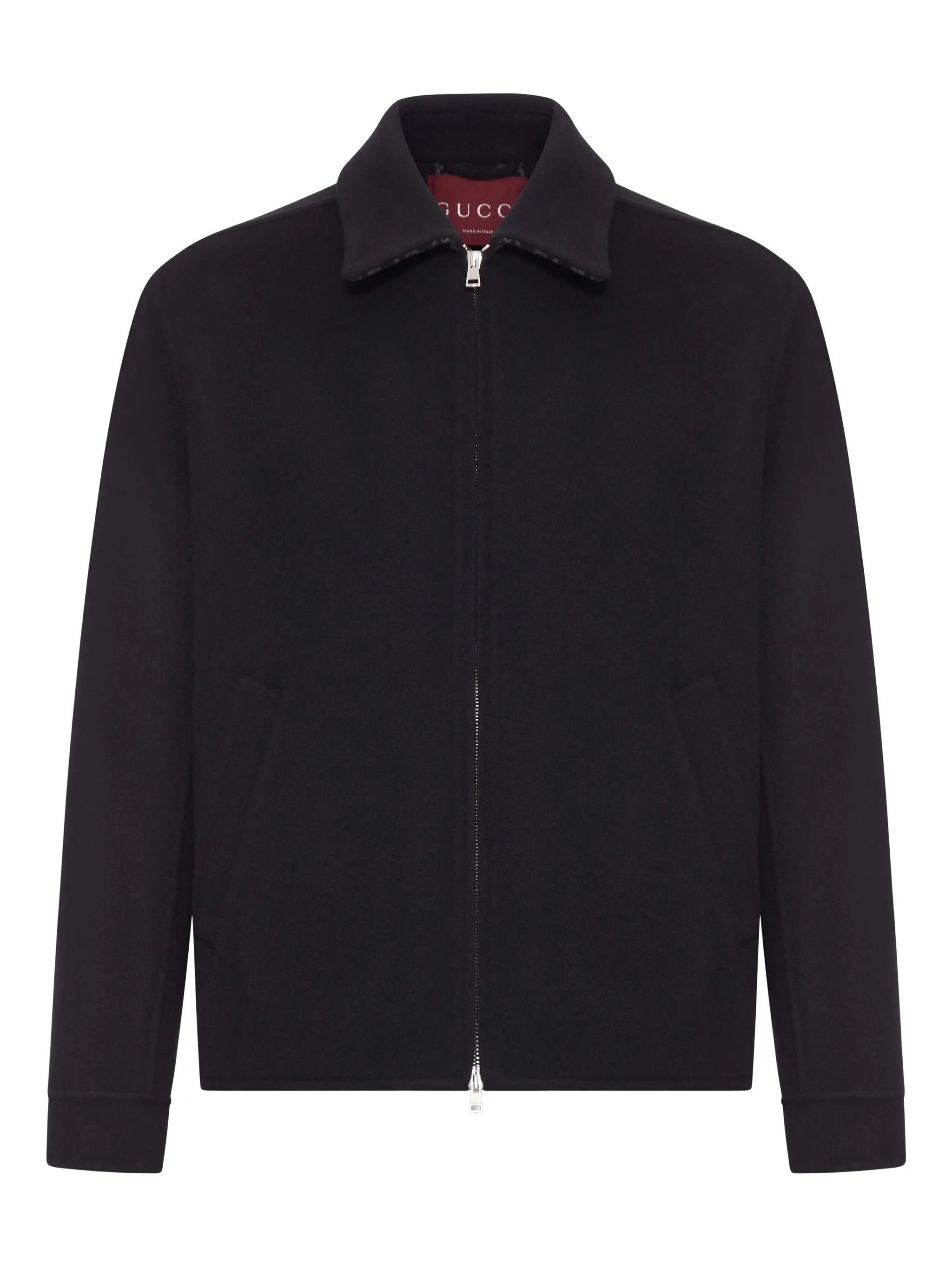 

Шерстяная куртка на молнии Gucci, черный