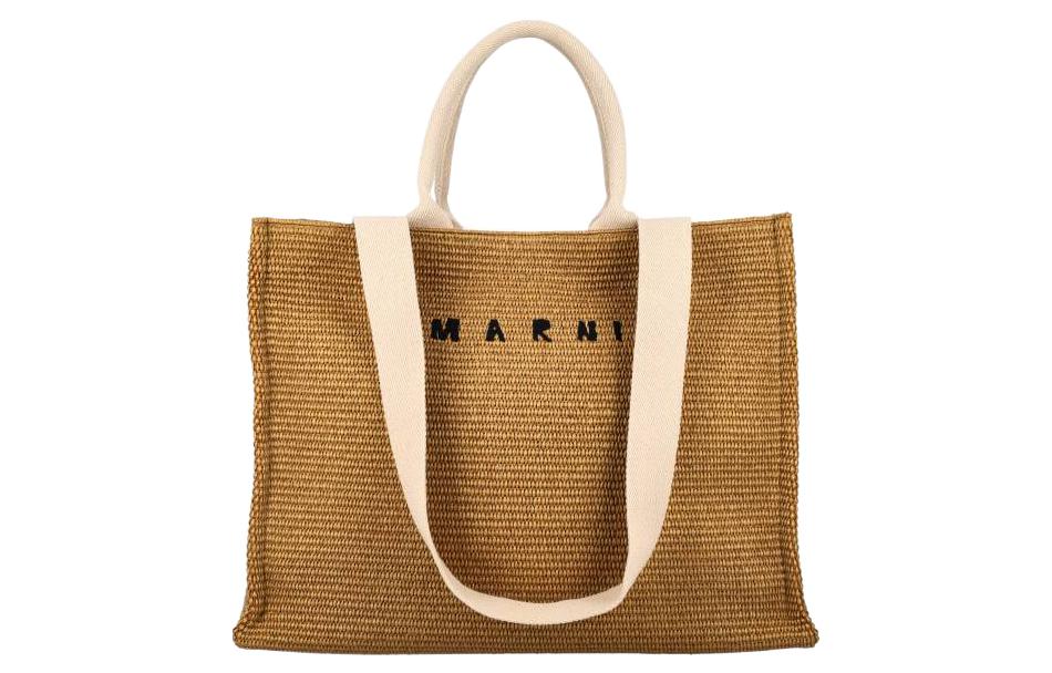 

MARNI Рафия сумка-шоппер