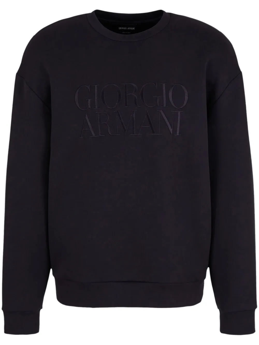 

Джемпер с вышитым логотипом GIORGIO ARMANI, синий
