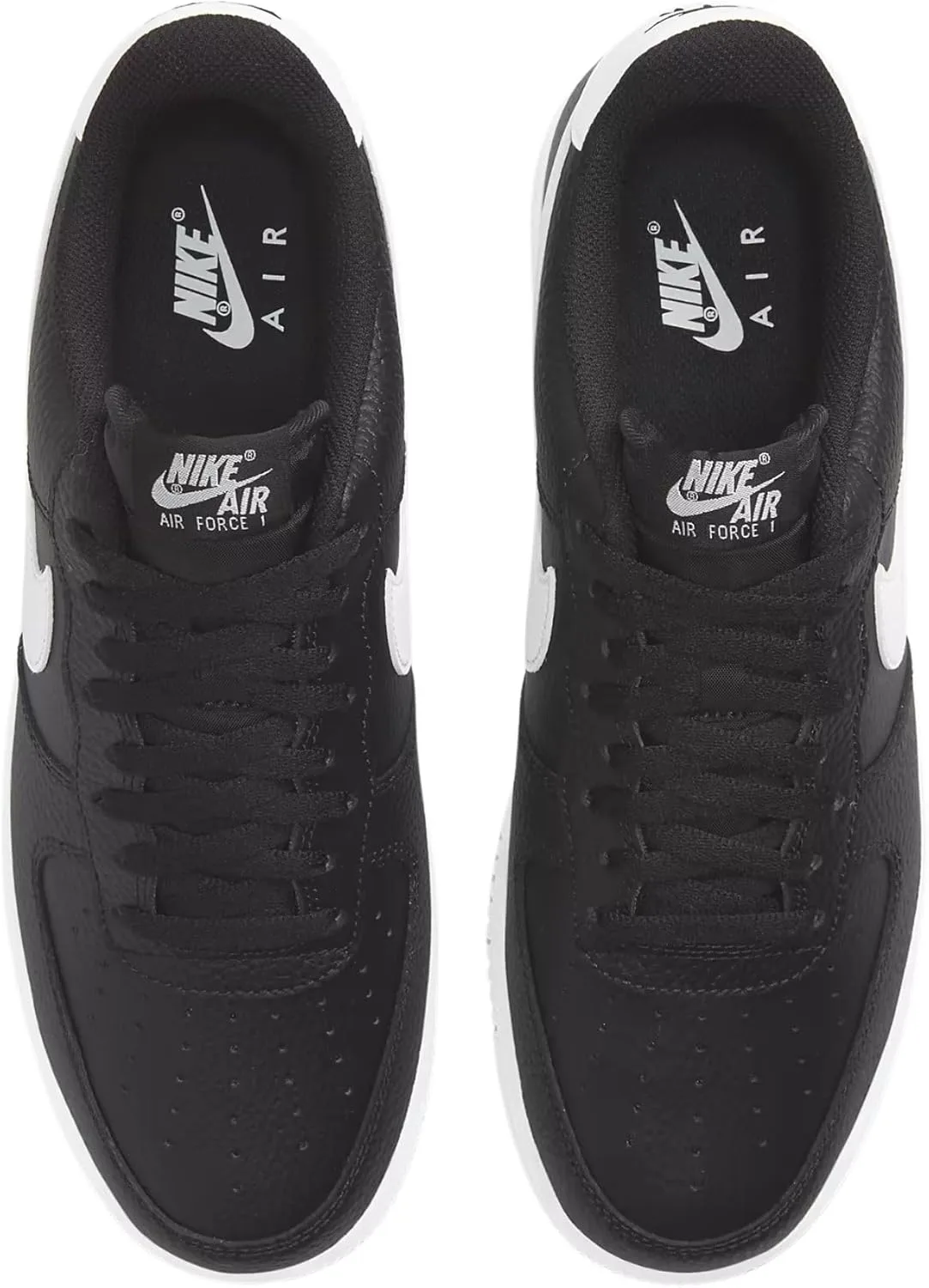 Мужские баскетбольные кроссовки Nike Air Force 1 07, белый/черный — фото 3