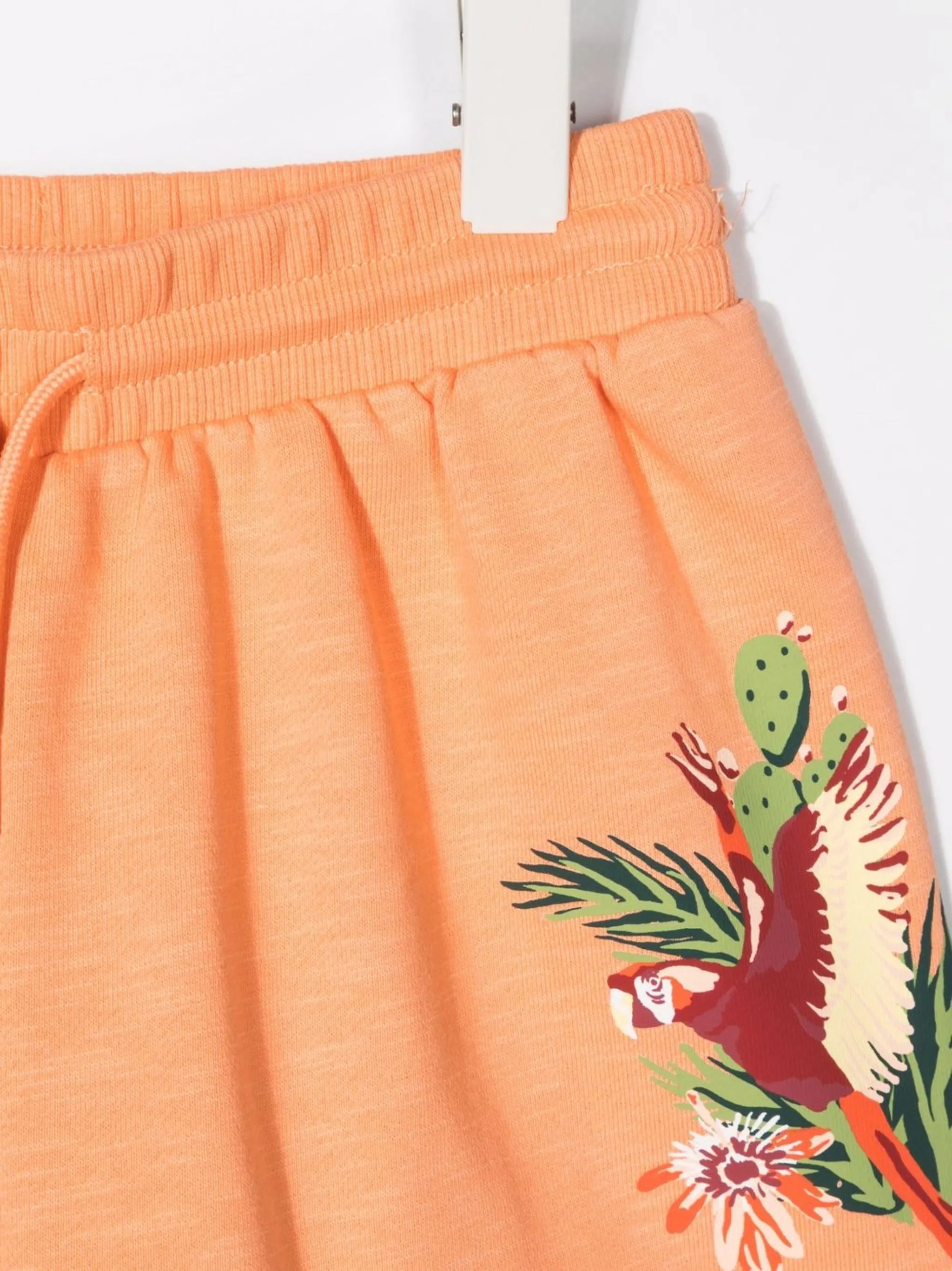 Шорты с кулиской и принтом Kenzo Kids, оранжевый — фото 3