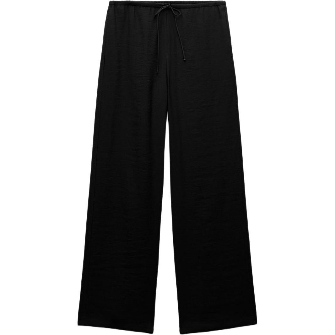 

Повседневные брюки женские серии ZW черного цвета Zara