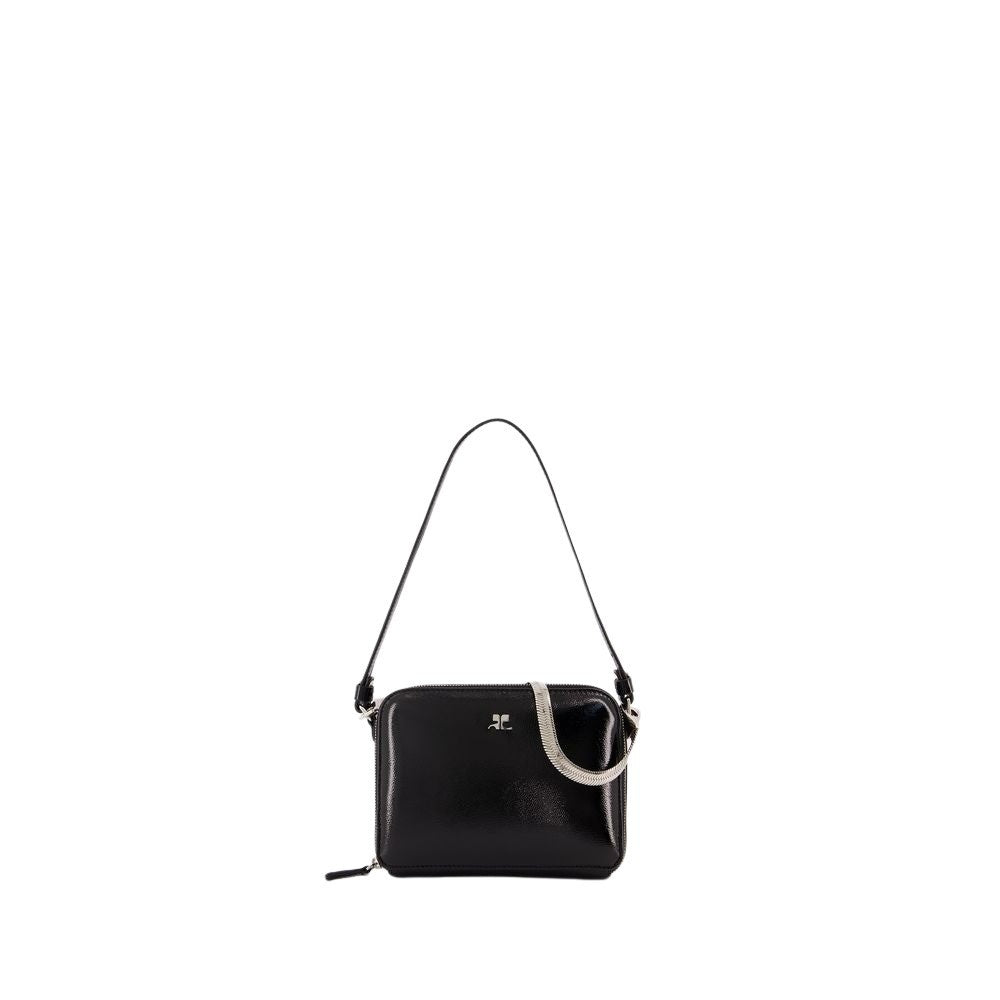 

Cloud Chained Naplack Purse - Leather - Black Courrèges